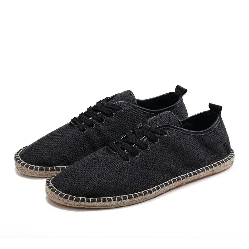 Men Shoes Summer Espadrilles Men Canvas Sneakers New Breathable Fisherman Footwear Mens Slip on Loafers Large Size 47 Sneakers — image 8