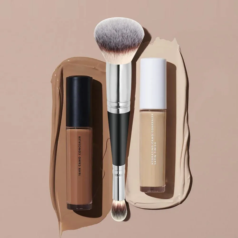Double Head Professional Makeup Brushes 2 In 1 Foundation Brush Concealer Highlighter Powder Blush Brush Beauty Make Up Tools — image 4