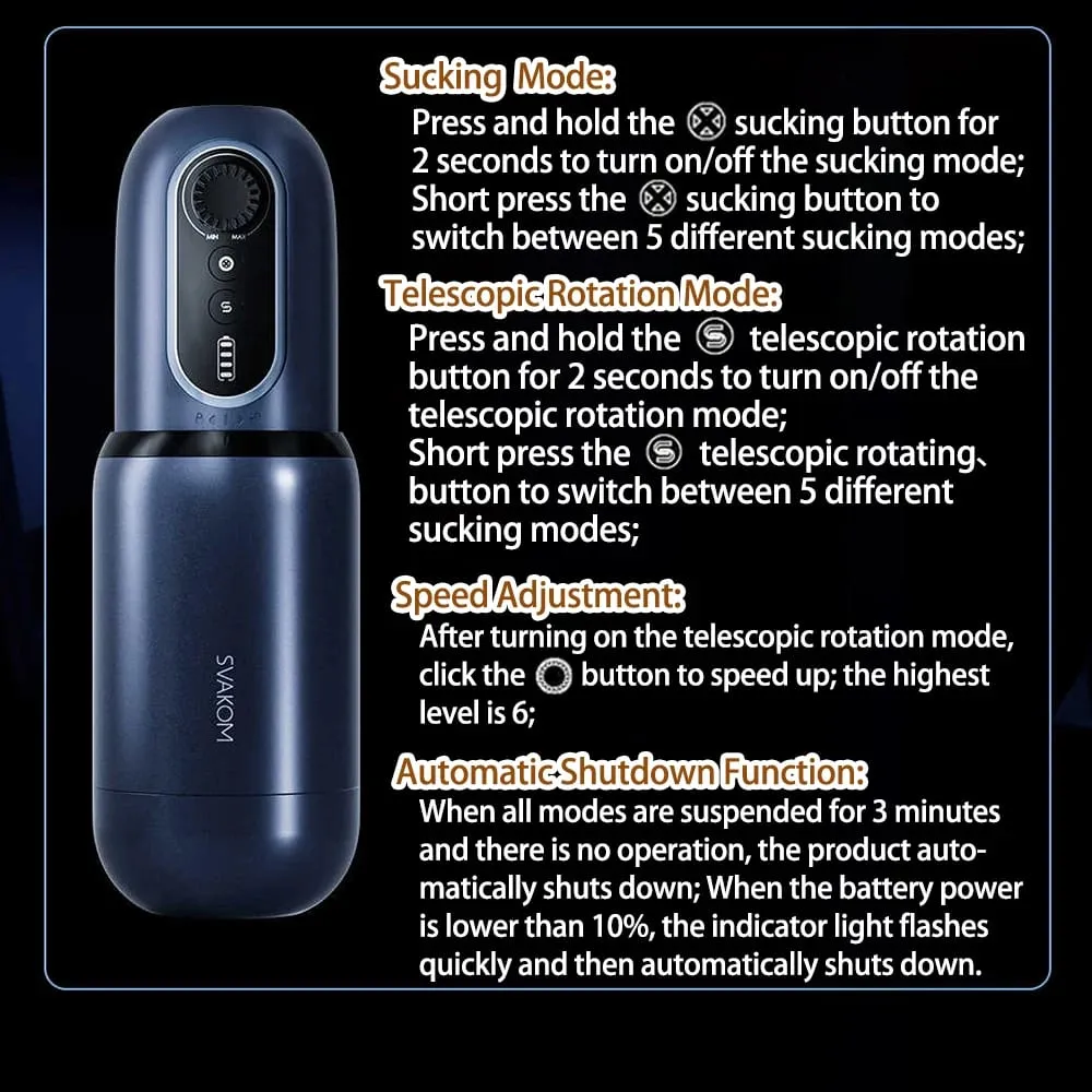 Automatic Male Masturbator Powerful Vacuum Sucking Blowjob High-Speed Piston Thrusting Rotate Masturbation Cup Sex Toys for Men