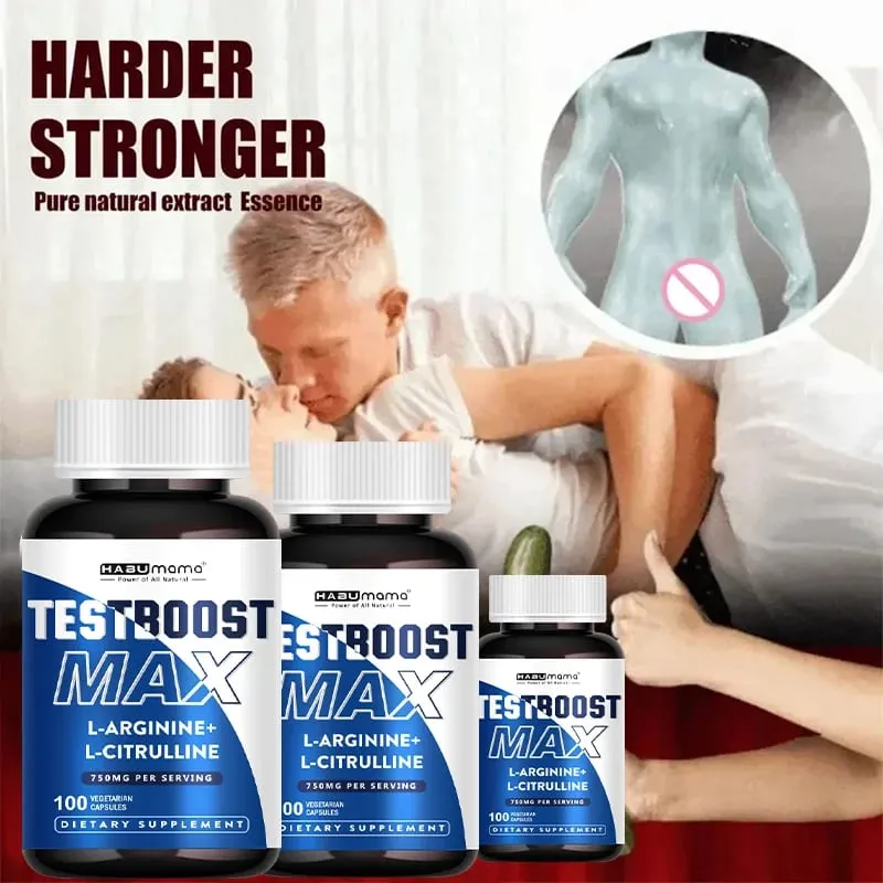 Arginine Pills Male Enhancing Supplement Muscle Builder Libido Enhancing Stamina 100% Pure Non-GMo — image 3