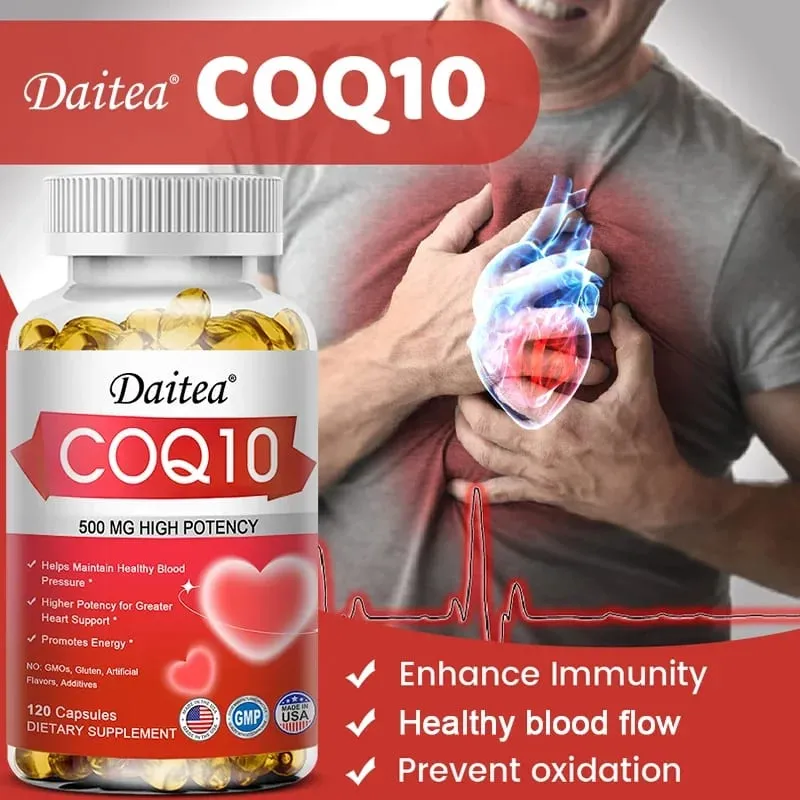 CoQ10 500 mg Softgels - Ultra High Absorption CoQ10 Supplement - Antioxidant Supplement for Vascular and Heart Health — image 6