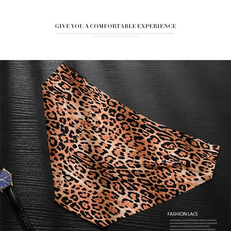 Choice Ropa interior hombre 3D convex pouch calzoncillos hombres leopard print sissy gay man underwear ice silk sexy tоy mens — image 9