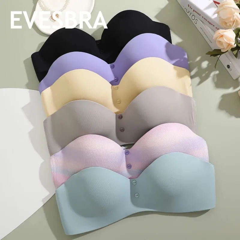 Seamless Sexy Bras Women Invisible Brassiere Adjustable Push Up Bras Female Comfortable Underwear Laides Solid Color Lingerie — image 1