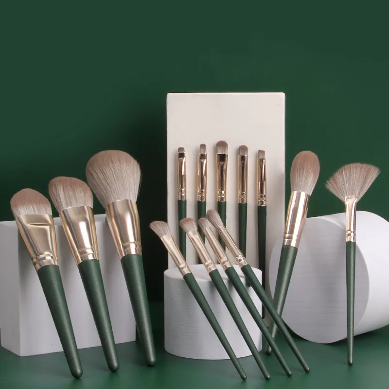 14Pcs Makeup Brushes Set Large Fluffy Soft Eye Shadow Foundation Brush Women Cosmetic Powder Blush Blending Beauty Make Up Tools — image 4