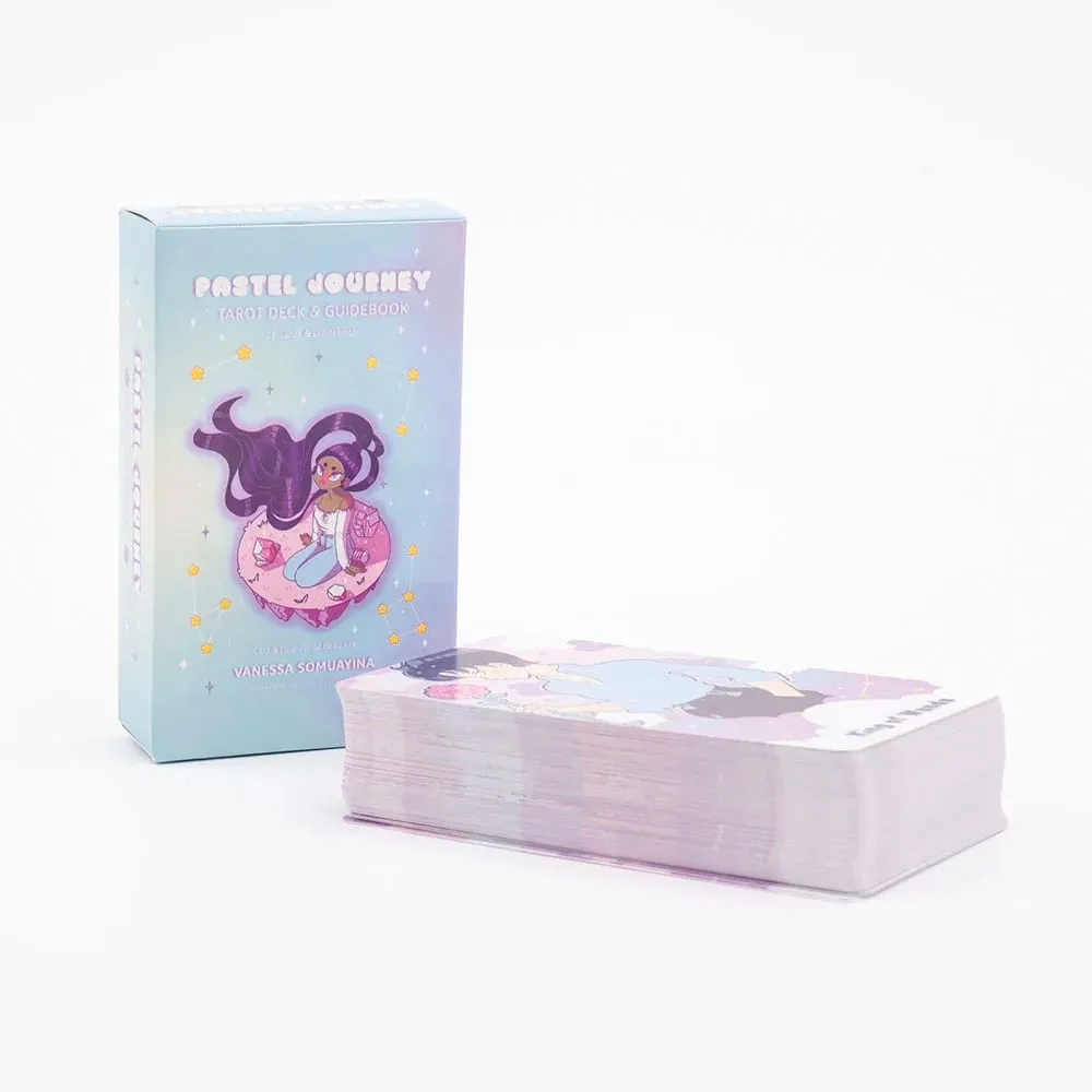 Pastel Journey Tarot Cards 78 Pcs English Version Divination Oracle Deck Board Game Camping Party Pink Original Women 10.4*6.1cm — image 2