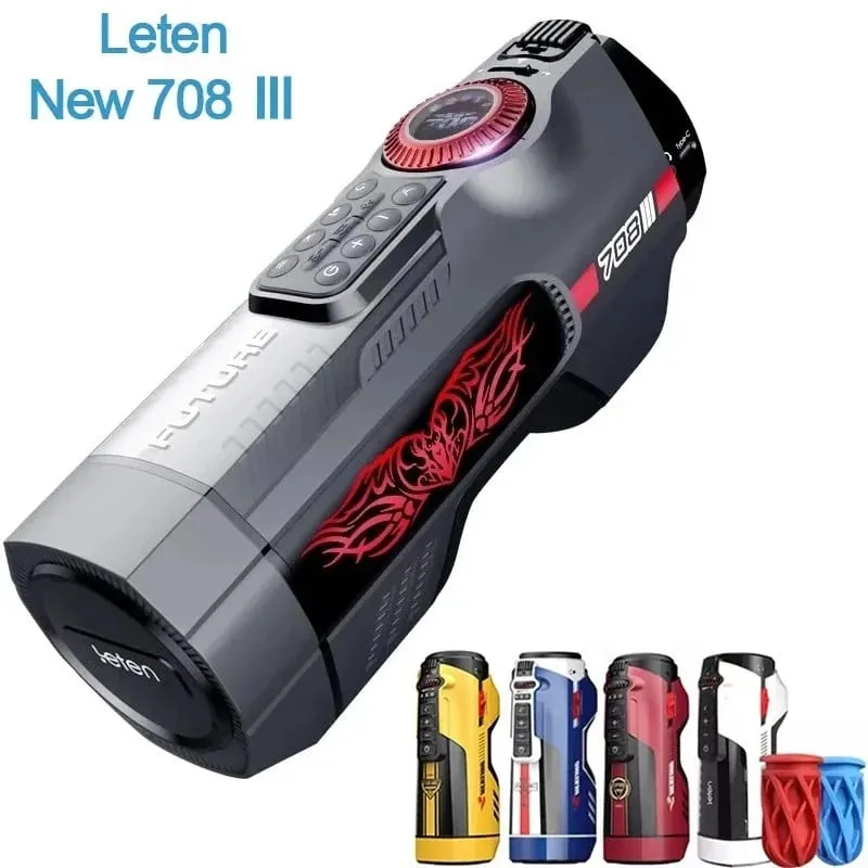 Leten Recharged 708 Male Masturbator Automatic Heated Sucking Machine Telescopic Vagina Pussy Masturbation Cup 18 Men Sex Toys — image 6