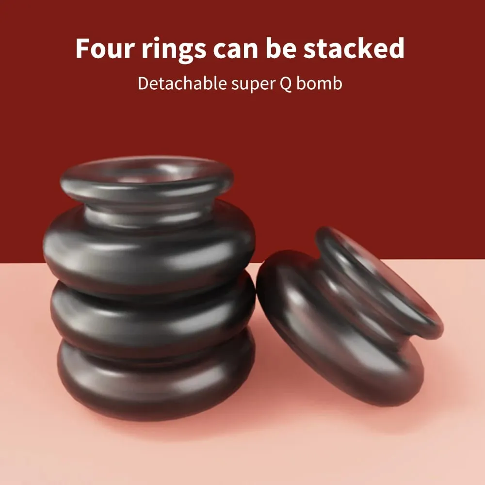 Delay Ejaculation Soft Cock Penis Rings Ball Stretcher Scrotum Testis Restraint Adult Game Sex Toys for Men Gay Reuse TPE — image 2