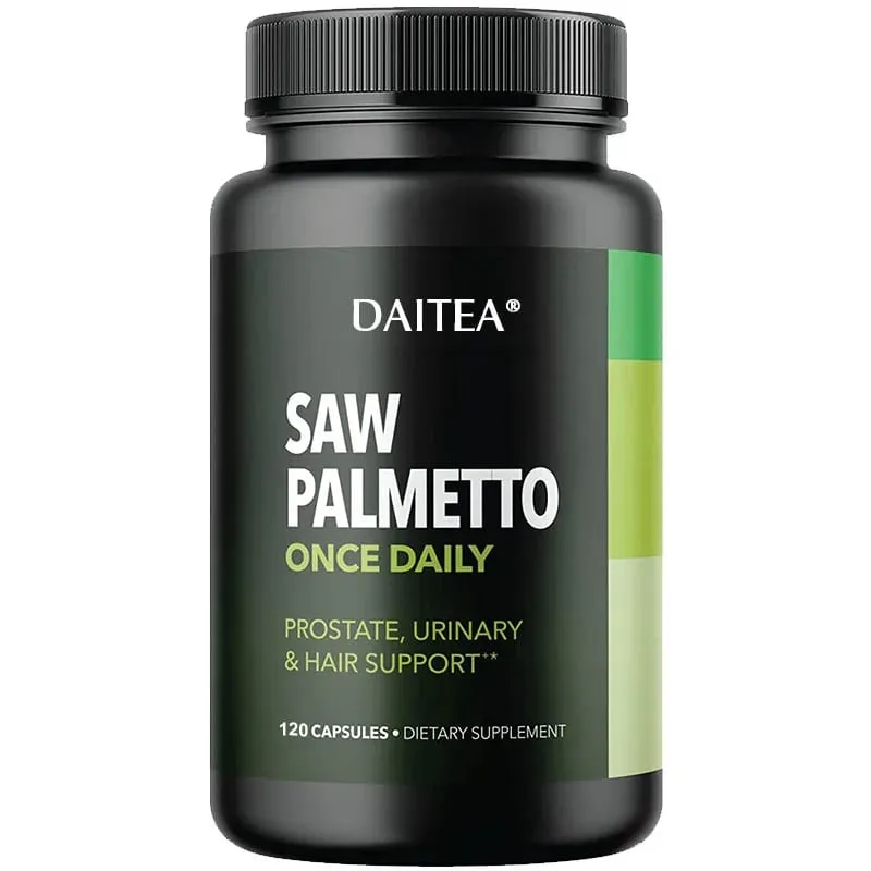 Daitea Saw Palm Capsule Prostate Health Supplement Support Urinary Tract Health Support Bladder Health Promote Hair Growth