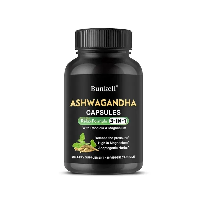 Pure Ashwagandha Root Extract Capsules With Magnesium for Natural Mood Stress Focus Brain Energy Sleep Health Support — image 8