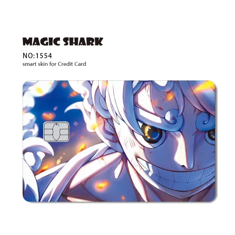 Hot Sale Maigc Shark Anime Chopper Luffy Nami Waterproof Front Side Sticker Film Skin for Credit Debit Card — image 21