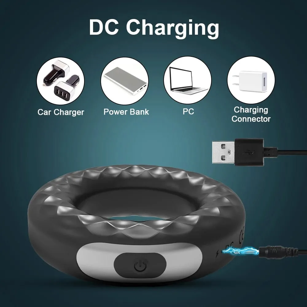 Vibrating Penis Cock Ring Delay Ejaculation Erection Scrotum Stimulator Sex Toys for Adult 18 Couple Man Wireless Masturbators — image 5