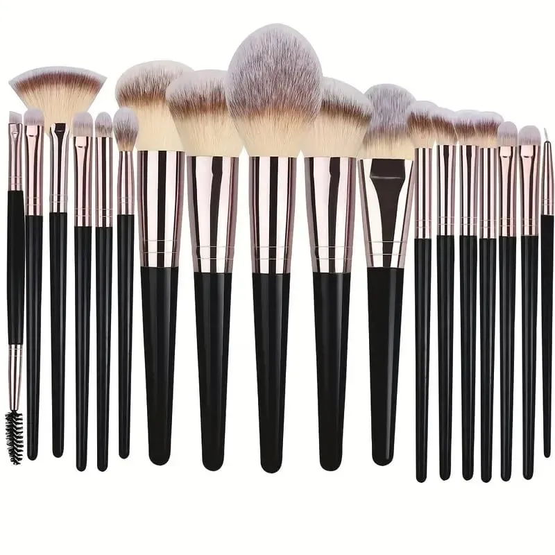 3-20PCS Makeup Brushes Set Eye Shadow Foundation Blush Highlighter Concealer Brush Female Beauty Tool Beauty Sponges Thumb Puffs — image 18