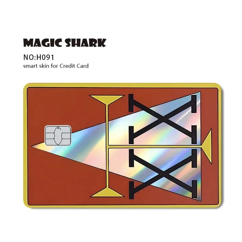 Magic Shark Mcloving Spider Anime Shinny Laser Holographic Matte Skin Film Sticker for Debit Bank Credit Card — image 14