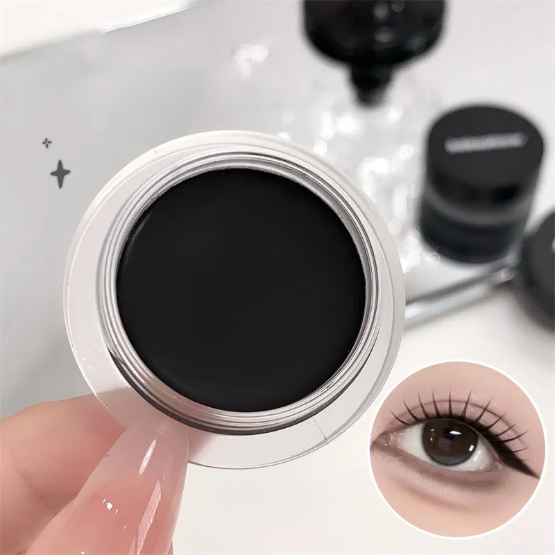 Matte Black Eyeliner Cream Waterproof Big Eyes Beauty Cosmetic Long Lasting Smooth Brown Eyeliner Gel Eyeshadow Eye Liner Makeup — image 5