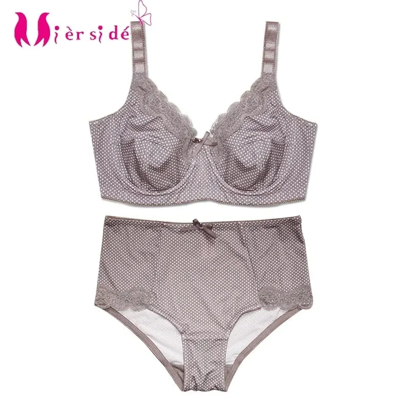 Mierside D0295 Hot Fashion Plus size bh-sæt uden polstring Lingeri til kvinder Sexet 34/36/38/40/42/44/46 C-D-DD-DDD(E)-F-G