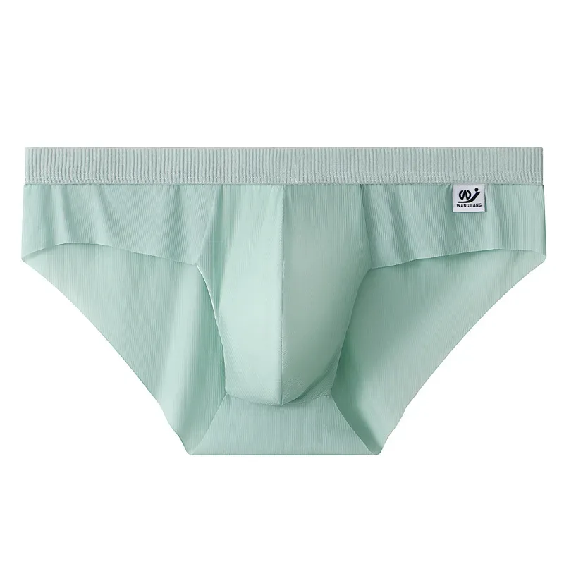 New Arrival Men's Briefs Ice Silk Underwear Seamless Breathable Low Waist Panties Shorts — image 39