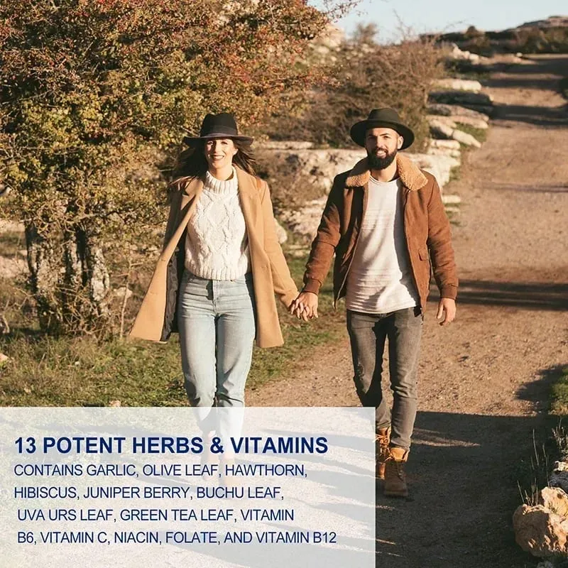 Soutien de la tension artérielle – Soutient la santé cardiovasculaire, stimule l'énergie et l'immunité pour la santé cardiaque – avec aubépine et hibiscus — image 6