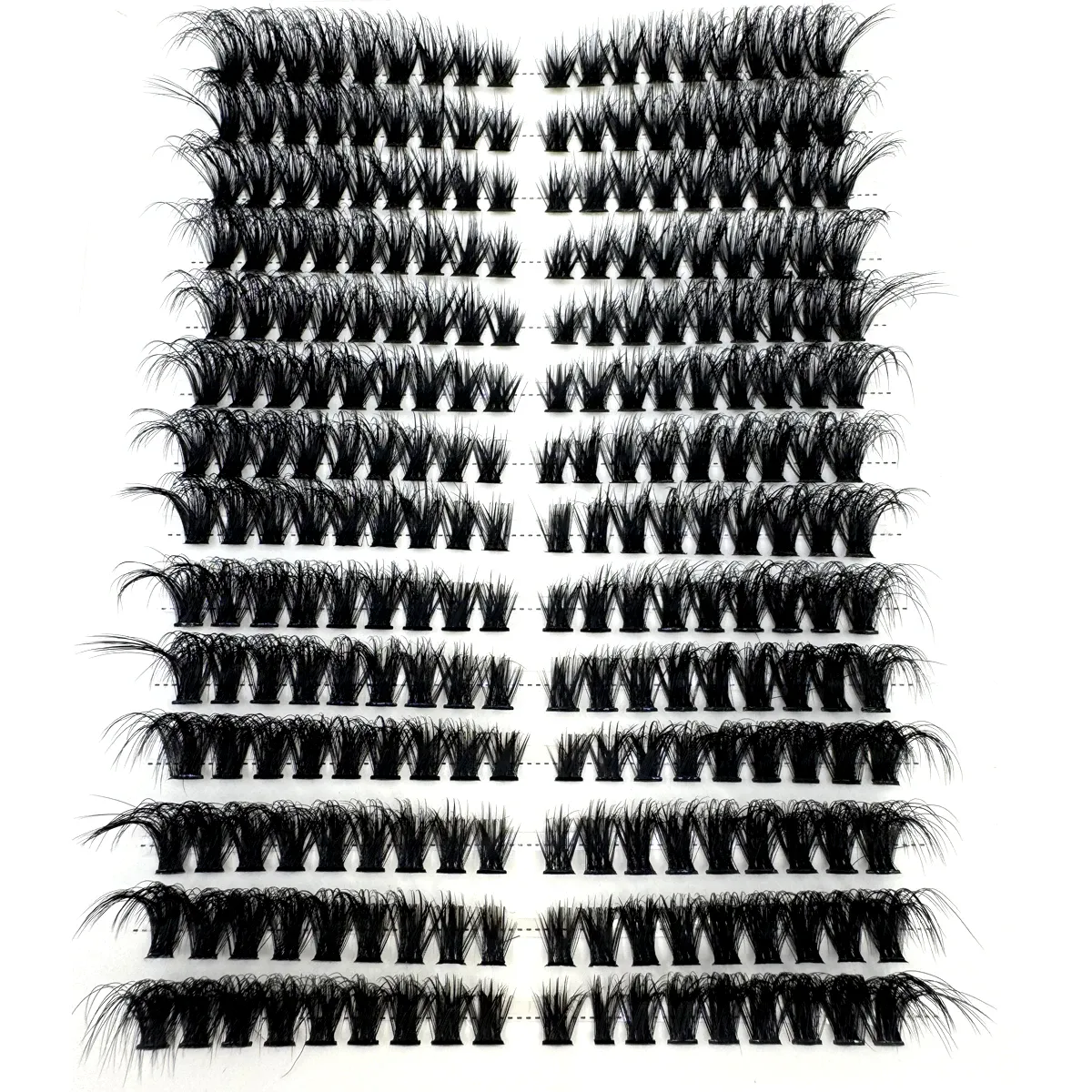 Cat Eye Fluffy Effect Lash Single Clusters Left+Right Lash Extension 3D Wispy Natural Looking DIY Segmented Eyelash Extensions — image 4