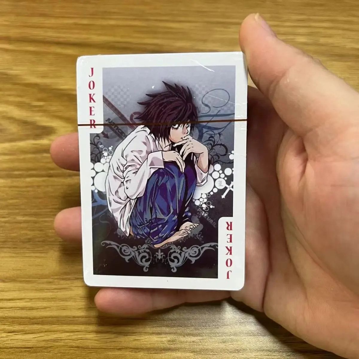 54pcs Cards Anime Death Note Poker Toy Yagami Light Cosplay Board Game Cards Hardcover Collection Box — image 3