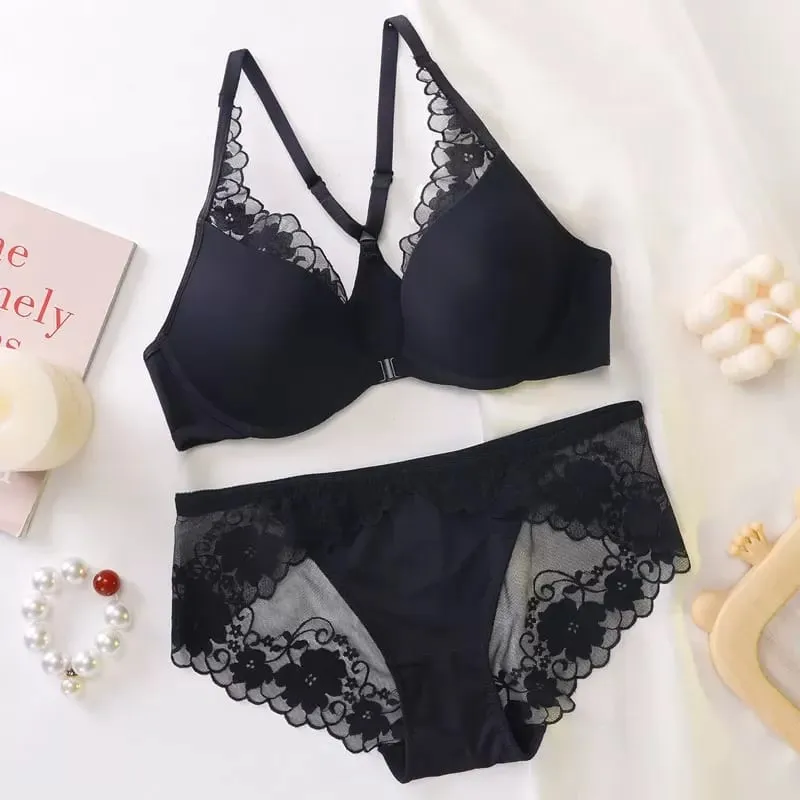 Nahtloser Neckholder-BH mit vorderer Schnalle, weicher Bügel, dünner Sommer-Push-Up, kleine Büste, Minimizer, große Brust, sexy Rücken, Dessous 32–38 — image 10