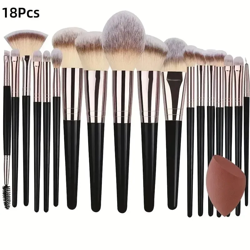 3-20PCS Makeup Brushes Set Soft Fluffy Eyeshadow Foundation Concealer Blending Blush Brush Kabuki Professional Women Beauty Tool — image 13
