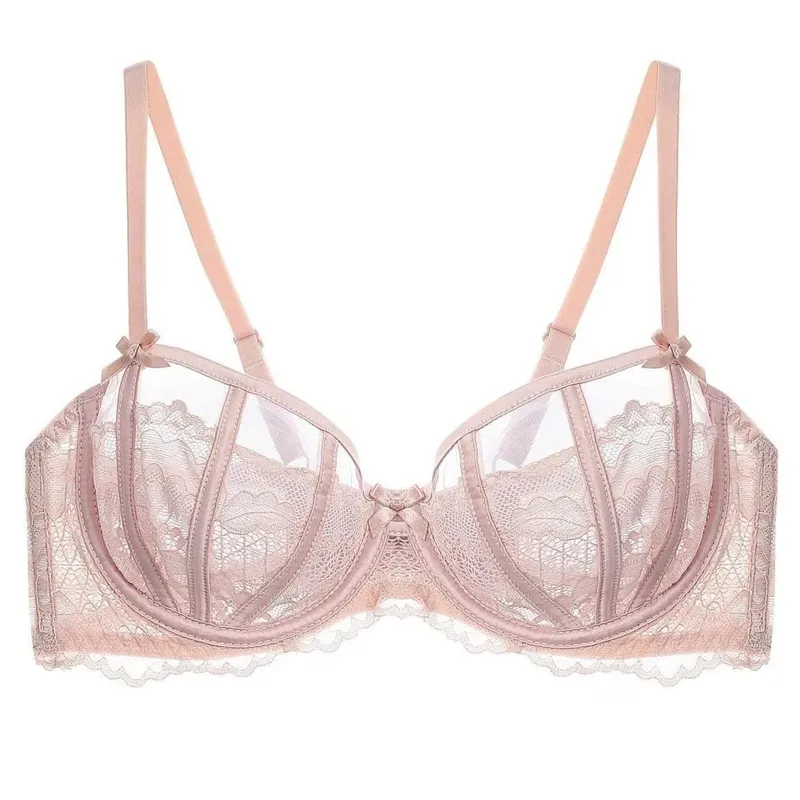 Beautiful Embroidered Floral Lingerie Set With Lined Comfortable Bra And Underwear Wired Bra And Panties For Outerwear Daily — image 12