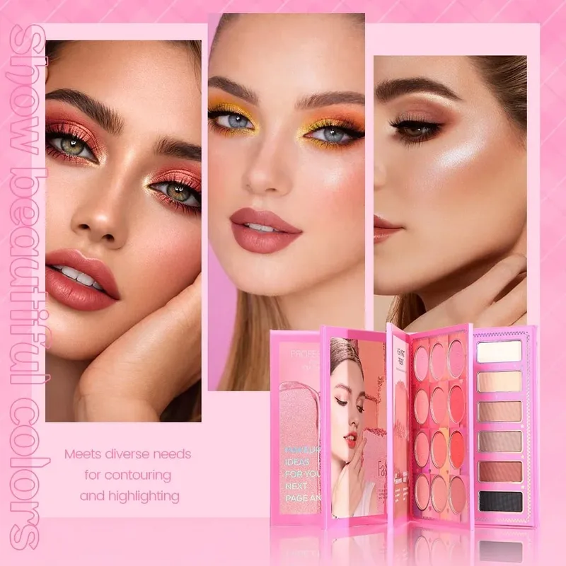 4 in 1 Makeup Book Palette 69 Colors Eyeshadow Blush Pressed Powder Eyebrow Powder Full Face Makeup Kit — image 3