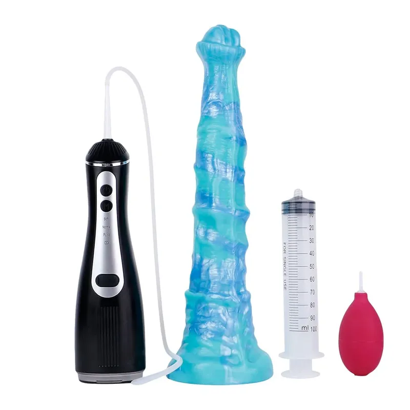 Silikonová elektrická stříkací dilda Fantasy s přísavkou Masážní přístroj prostaty Sexuální hračky s ejakulací penisu pro ženy Muži