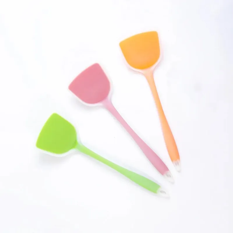 Silicone Kitchen Ware Non-stick Set Cooking Utensils Tools Egg Fish Frying Pan Scoop Fried Shovel Spatula Cooking Utensils — image 2