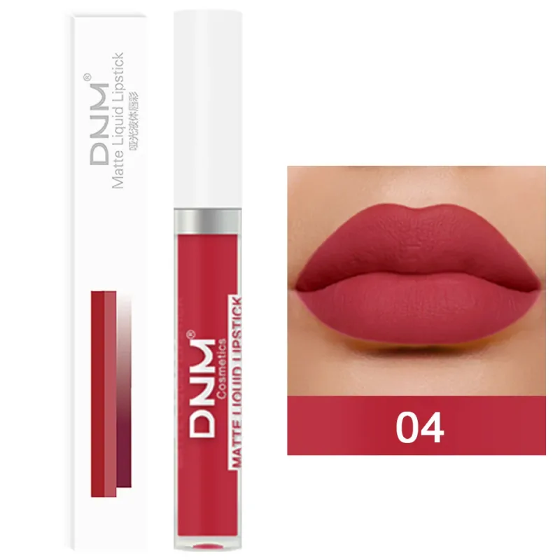 DNM 19 Warna Matte Velvet Liquid Gincu Kalis Air Tahan Lama Tidak Mudah Luntur Lipgloss Makeup Ungu Merah Bogel Tint Bibir Kosmetik — image 21