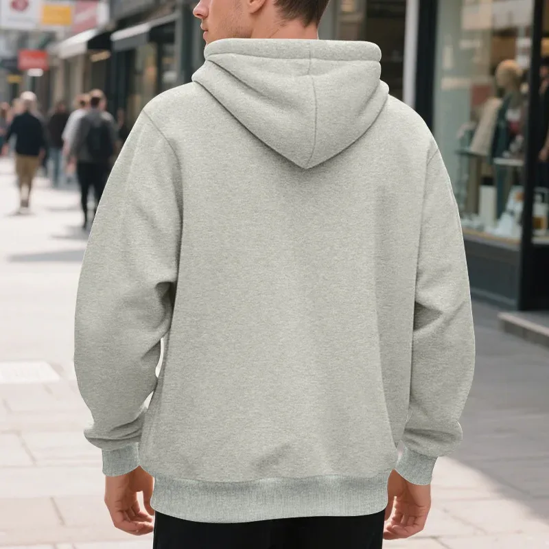 Baru 2026 Musim Gugur Kasual Lelaki Lengan Panjang Zip Bertudung Kot Sweatshirt Fesyen Lelaki Luaran Pakaian Sukan Jaket Hoodies — image 33