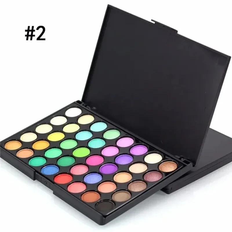 Pearlescent 15/40 Color Eyeshadow Palette High Saturation Eye Shadow Plastic This European American Hot Selling Spot Earth Color — image 6