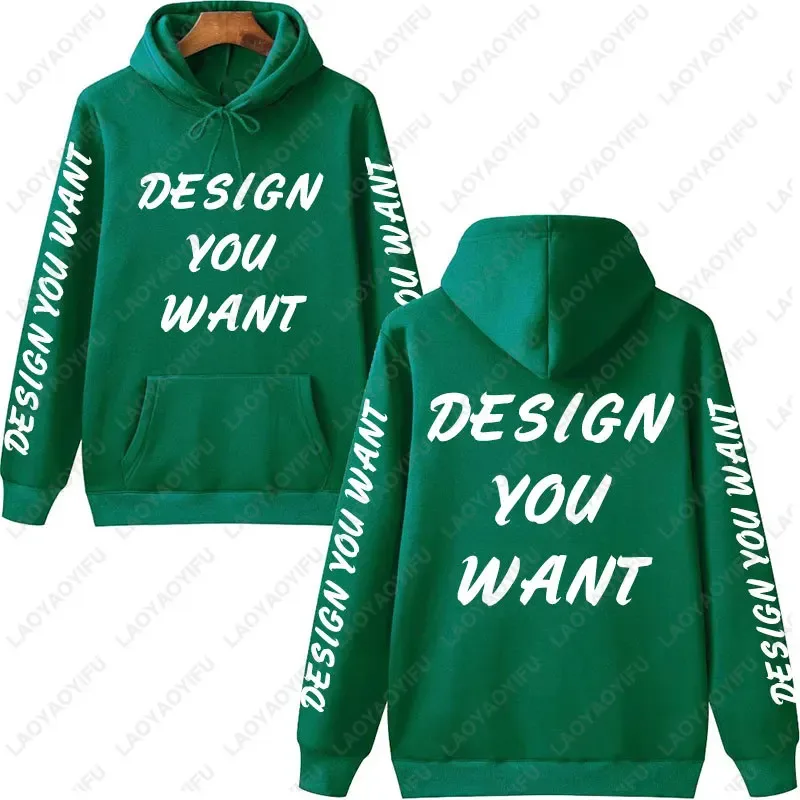 Aangepaste foto gepersonaliseerde hoodie herfst opwarming en comfort sweatshirt unisex casual op maat bedrukte tekst DIY hoodie mode