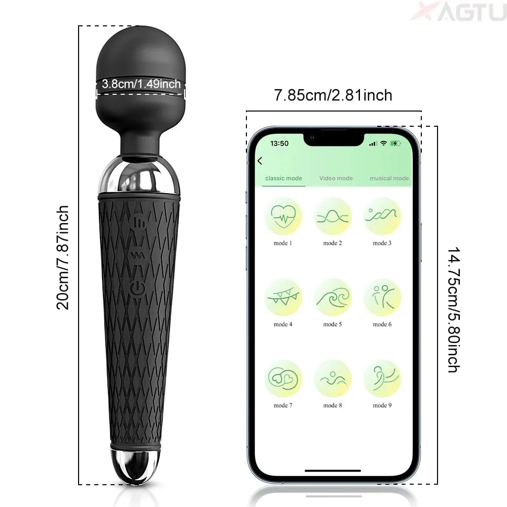 AV Vibrator for Women Clitoris Stimulator Nipple G Spot Magic-Wand Dildo Female Vibrating Masturbation Adult Sex Toy for Women — image 6