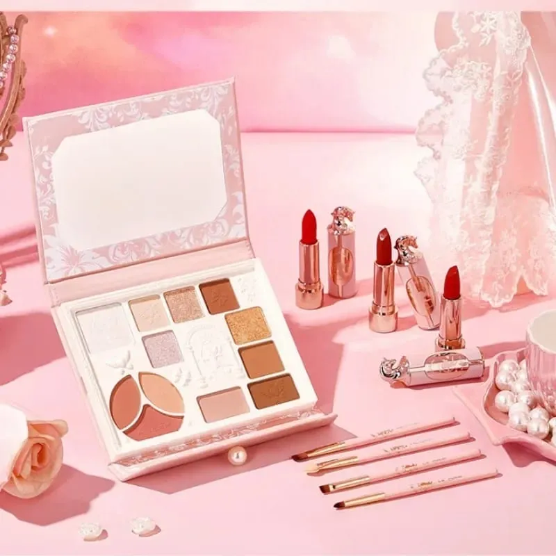 Makeup Gift Set Eyeshadow Palette & Lipstick Full Face Beauty Kit Perfect Valentine‘s Day Gift for Girlfriend Maquillage — image 4