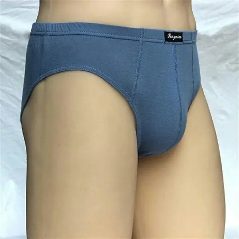 6PCS Men's plus Size Briefs 5XL/6XL Cotton Underwear Breathable Comfortable Solid Sexy Shorts for Men — image 5