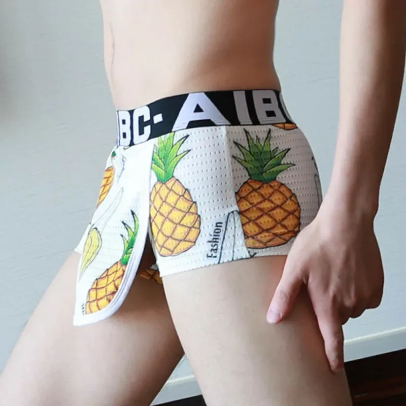 Seluar Boxer Seluar Dalam Seluar Dalam Seluar Dalam Pakaian Kapas+Spandex Terbuka Jenama Baru Fesyen Bekalan Bergaya Sesuai — image 8