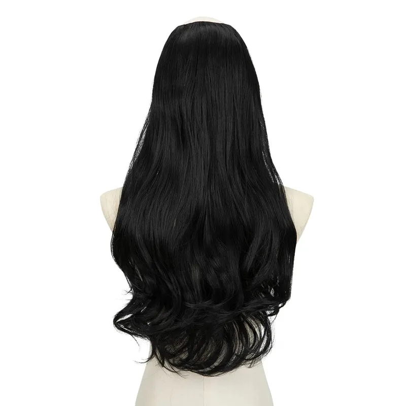 Premium Synthetic U-Part Clip In Hair Extension Long Thick Curly Natural Blonde False Heat Resistant Hair Hairpieces For Women — image 13