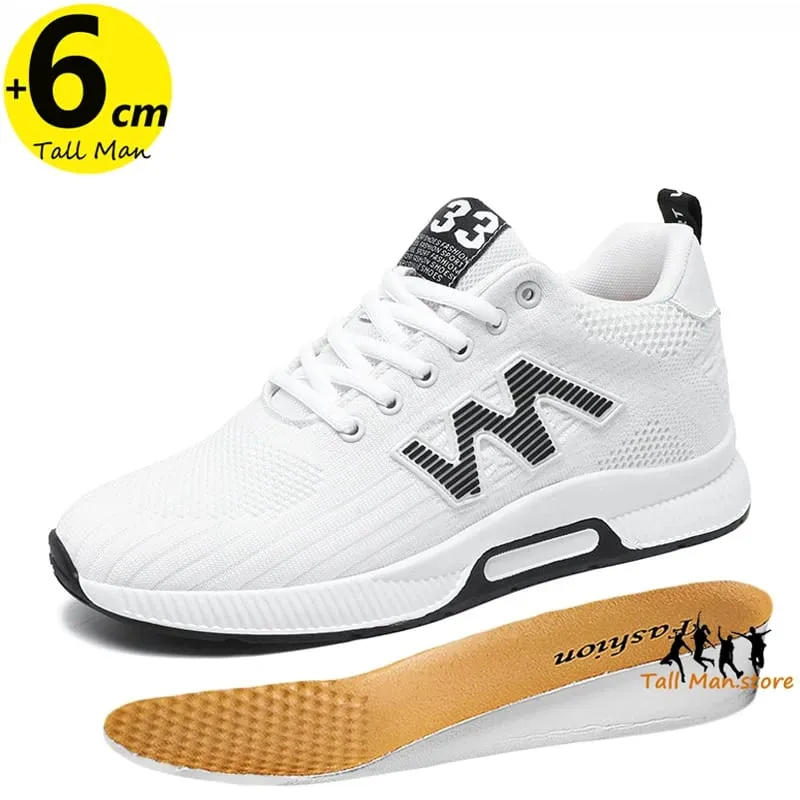 Chunky Sneakers Men Elevator Lift Height Increase Insole 6cm Sports Plus Size 37-46 — image 8