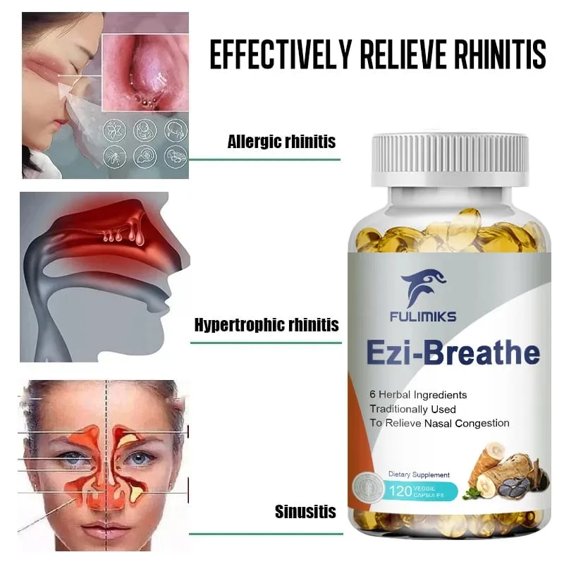 Kapsul Kesihatan Pernafasan & Hidung 6 Herba Melegakan Rhinitis Hidung Tersumbat & Menyokong Keselesaan Pernafasan — image 6