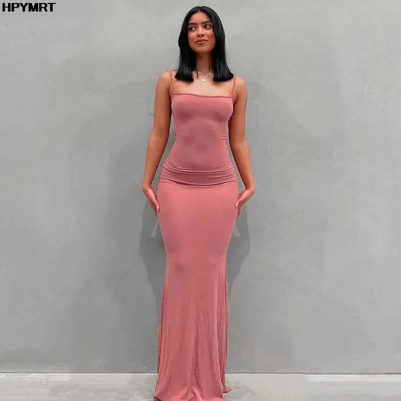 Strap Backless Long Maxi Dresses Party Club Vacation Outfits Women Sexy Casual Summer Dress 2022 Wholesale Slim Dresses Female — image 2