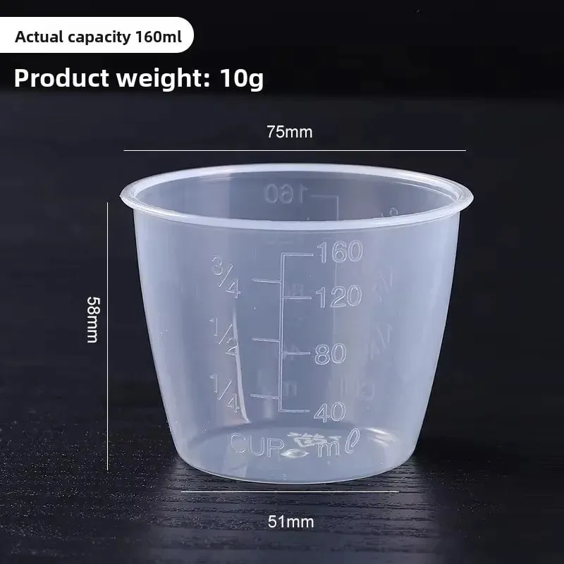 Mini 100/160ml Rice Measuring Cup Plastic with Scale Measuring Jugs Clear Digital Kitchen Scale Measurement Tools — image 6