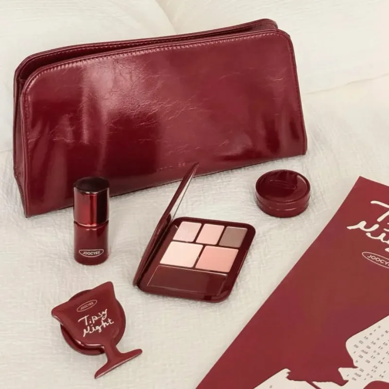 Limited Edition Makeup Gift Set Includes Lip Glaze Blush & Eyeshadow Palette Complete Face Makeup Kit with Cosmetic Bag — image 2