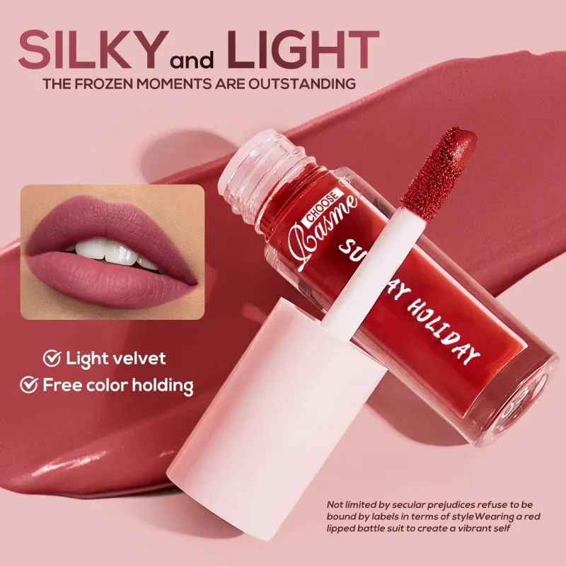 10PCS/Set Sunday Holiday Lip Gloss Kit Matte Liquid Lipstick Long Lasting Waterproof Lip Tint Women Cosmetics Wholesale Makeup — image 3