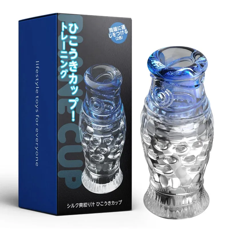 Tasse de Masturbation pour hommes, masturbateurs masculins, Double tête, vagin, vraie poche, chatte, pénis, exercice d'endurance, jouets sexuels sous vide pour adultes de 18 ans