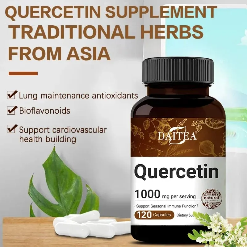 Quercetin Capsules 1000 Mg Supports Immunity Promotes Blood Circulation Metabolism Anti-oxidation Promotes Overall Health — image 4