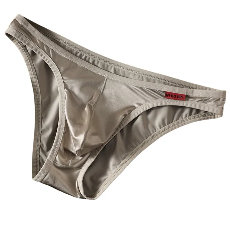 Männer Satin-wie Bikini Eis Seide Stretch Kurze Beutel Dessous Atmungsaktive Höschen Nahtlose Unterwäsche Unterhosen Japanische Tangas — image 6