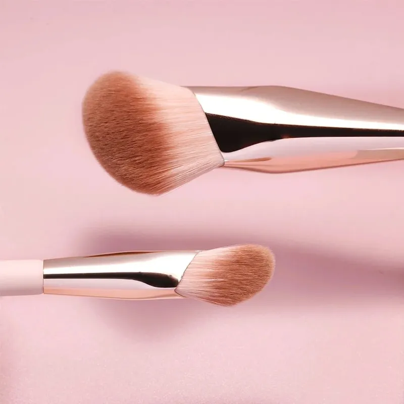 OVW Makeup Brushes Liquid Foundation Concealer Blending Blush Brush 2PCS Oblique Head Face Contour Professional Makeup Tool — image 3
