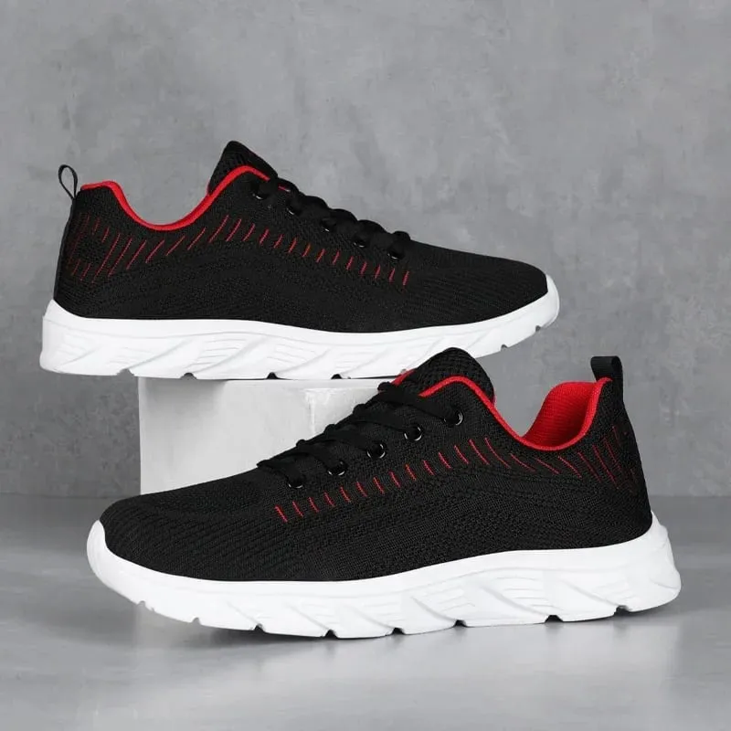 รองเท้าวิ่งผู้ชายผู้ชายรองเท้าผ้าใบแฟชั่นน้ำหนักเบา Trainers Breathable เดินรองเท้ากลางแจ้งสบายกีฬาสำหรับชาย