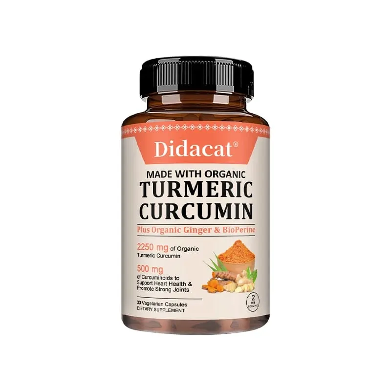 Organic Curcumin 2250 Mg + Bioperine Highly Absorbed Supports Cardiovascular and Joint Health — image 8